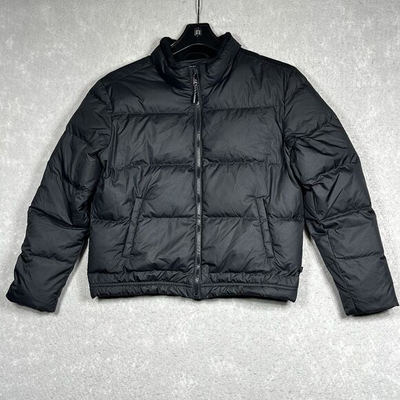 Athleta Girl Jacket Girls Size Large 12 Black So Down Puffer Jacket Insulated